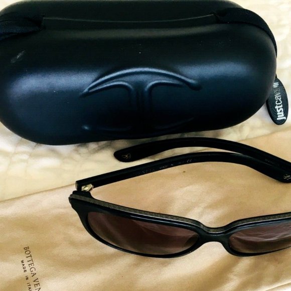 BOTTEGA VENETA Black Sunglasses Oversized Turtle Cats BV160/S 807BN 58 []14 $699